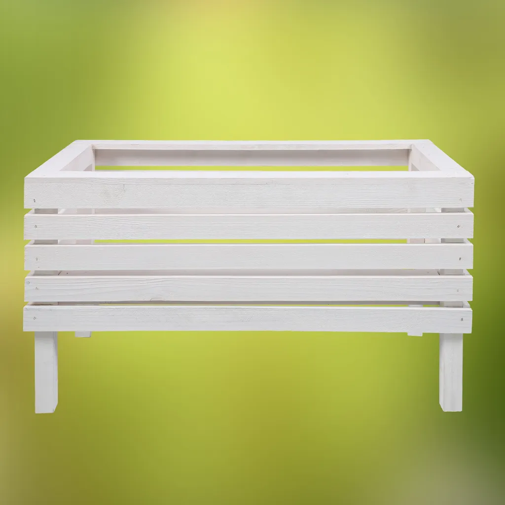 Pot de fleurs en bois surélevé pour jardiner sans mal de dos 64 cm - 7