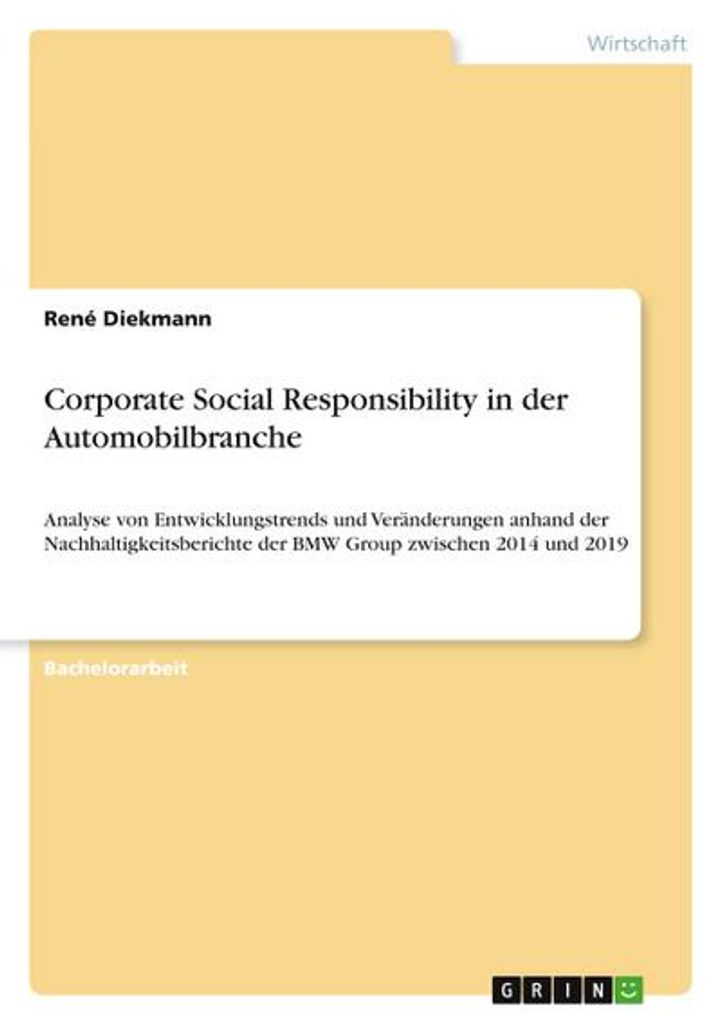 Corporate Social Responsibility in der Automobilbranche