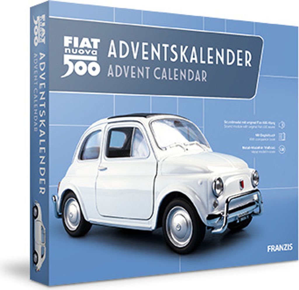 Kalendarz adwentowy Fiat 500 z modułem dźwiękowym i Zdjęcie produktu 
