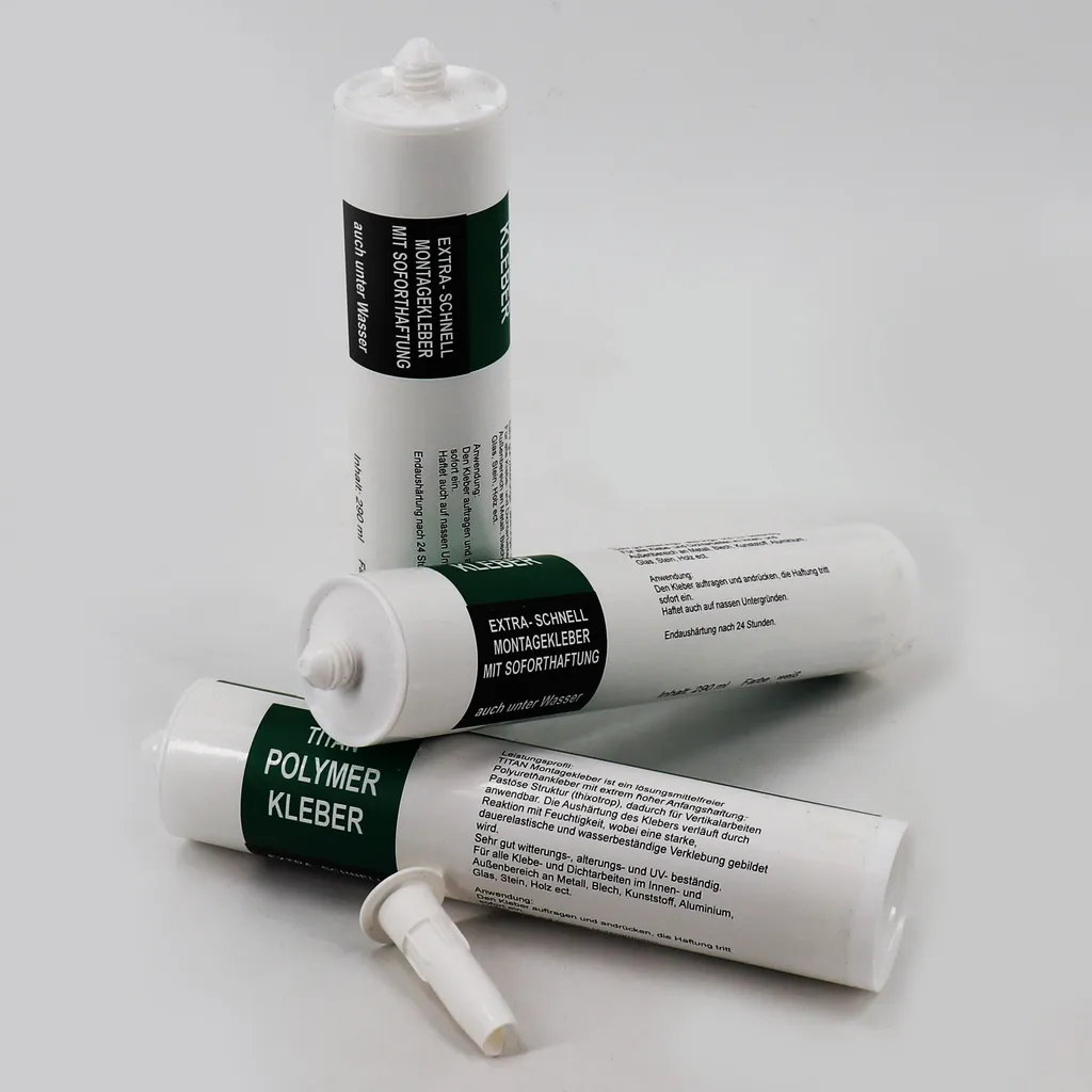 Fixation de tapis de rive pour bassin : lot de 4 colles 290 ml blanc