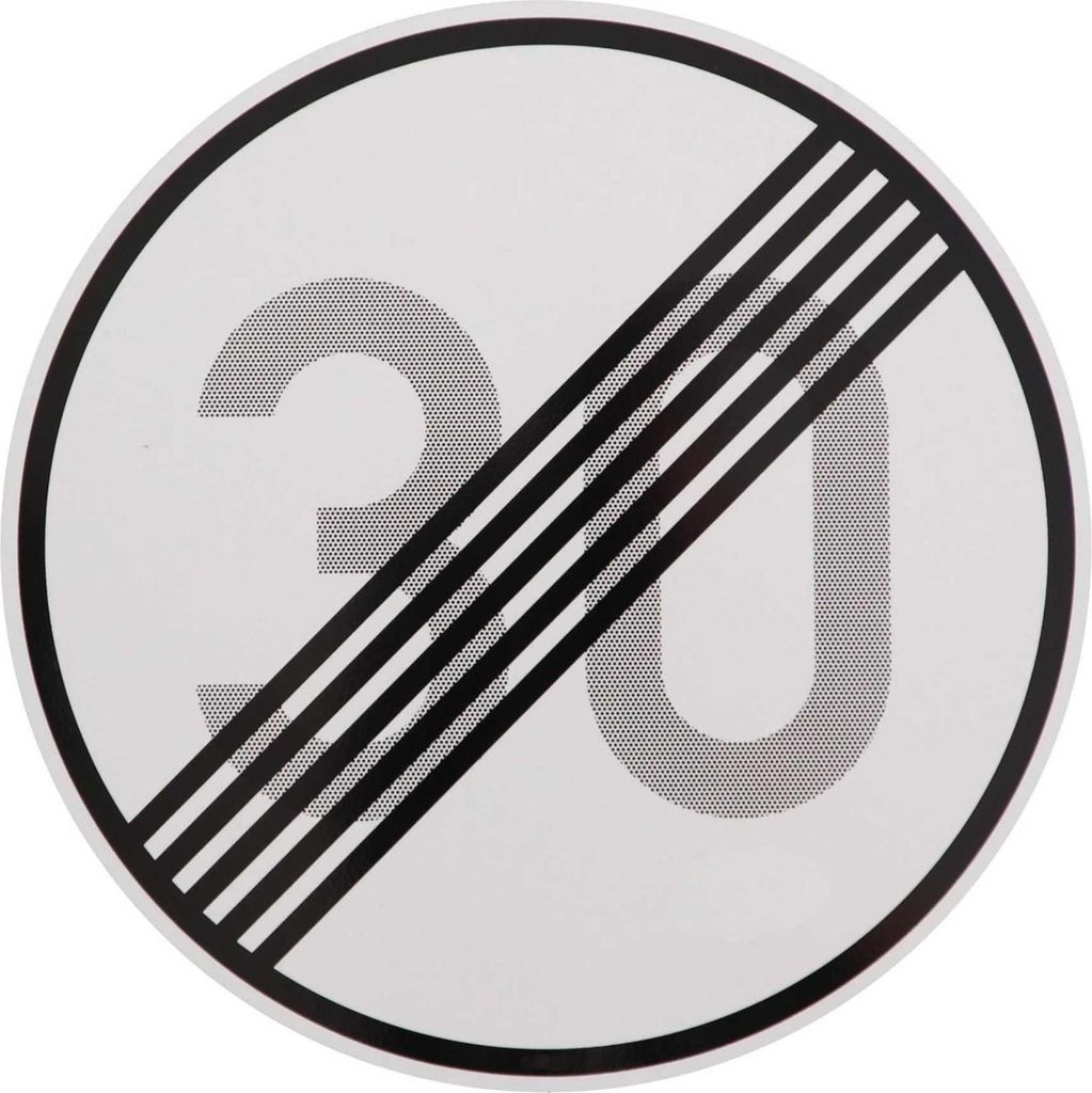 ORIGINAL VERKEHRSZEICHEN Nr. 278-30 ENDE 30 km/h  Produktbild 