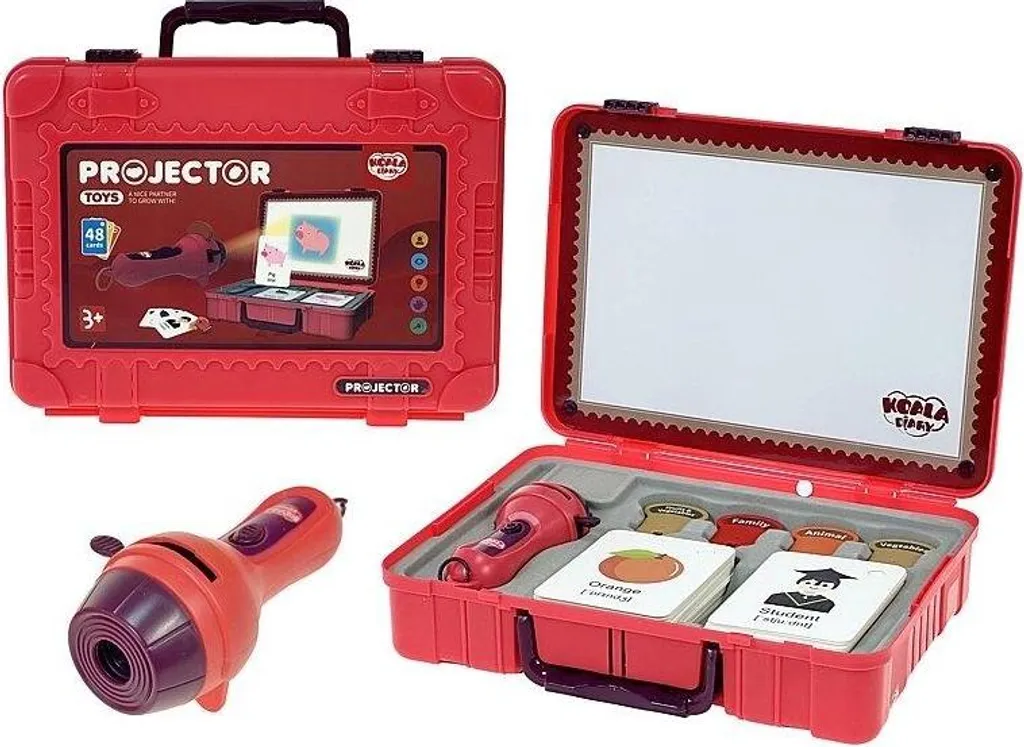 Projecteur Éducatif Anglais avec Mallette de Transport Rigide Portable