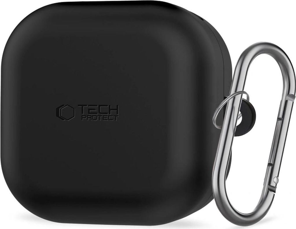 Schutzhülle für Galaxy Buds 4 / 4 Pro, Tech-Protect Silicone Hook, Schwarz