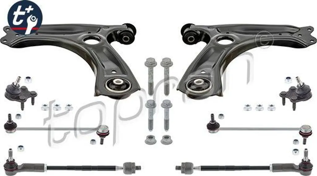 TOPRAN 118 427 Jeu de bras de suspension 6R0498KIT02 pour Ibiza Fabia