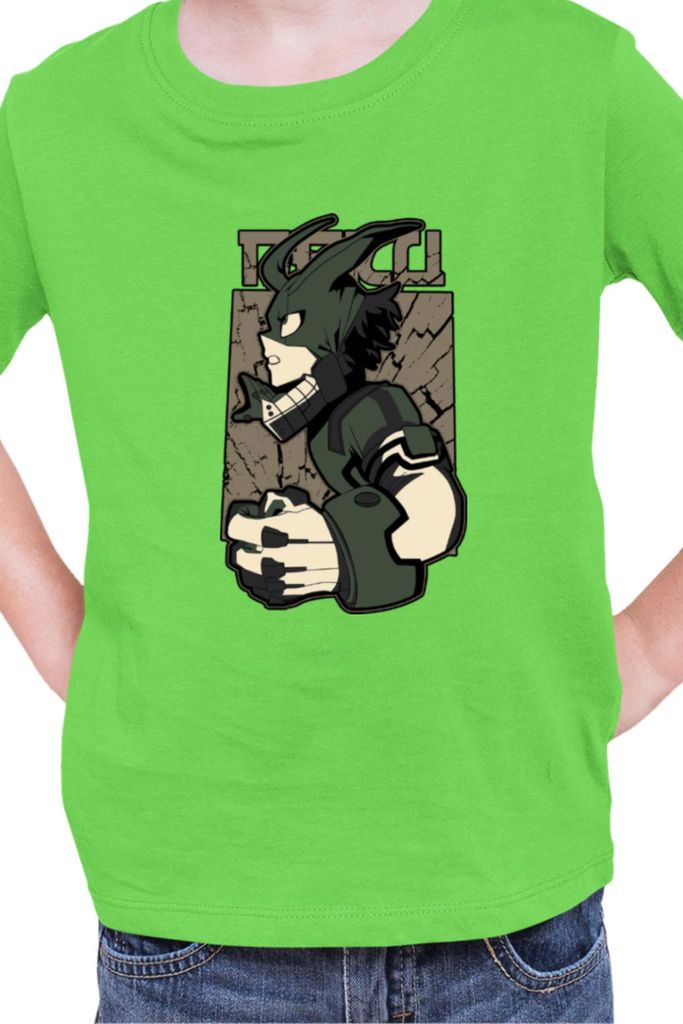 Kinder T-Shirt Manga Japan Anime Comics Animation My Hero Anime Academia 26, 3-4 Jahr - 104 / Lime
