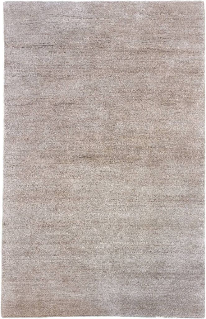 Teppich KHANGRI UNI | Handgeknüpft | Farbe: Sand; Größe: 250 x 350 cm | strapazierfähig und leicht zu reinigen | Wohnzimmer | Schlafzimmer