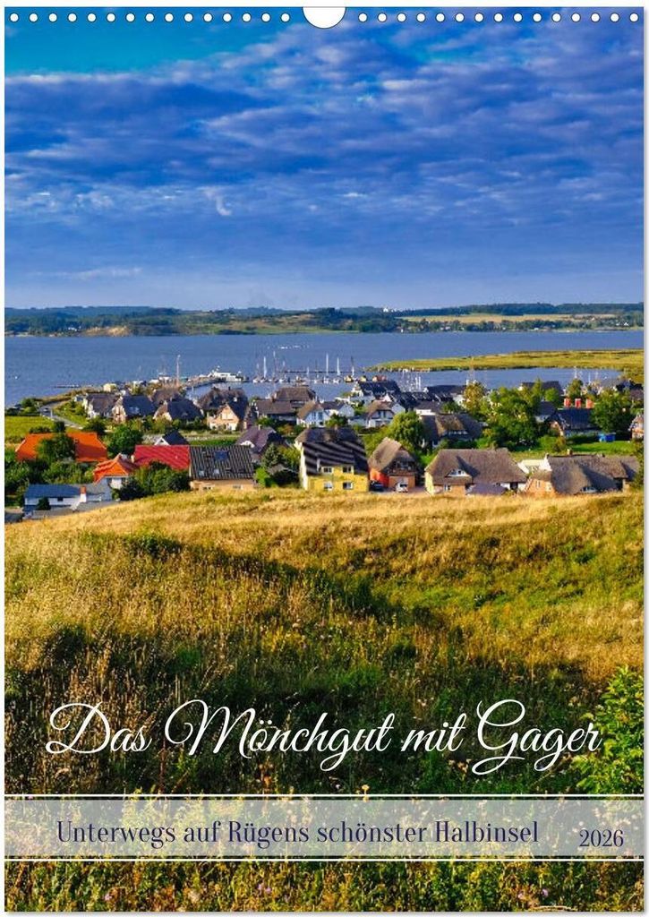 Das Mönchgut mit Gager (Wandkalender 2026 DIN A3 hoch), CALVENDO Monatskalender