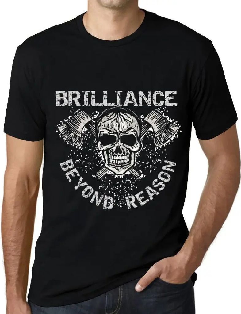 Herren Grafik T-Shirt Brillanz jenseits der Vernunft – Brilliance Beyond Reason – Öko-Verantwortlich Vintage Jahrgang Kurzarm Lustige Druck Ge...