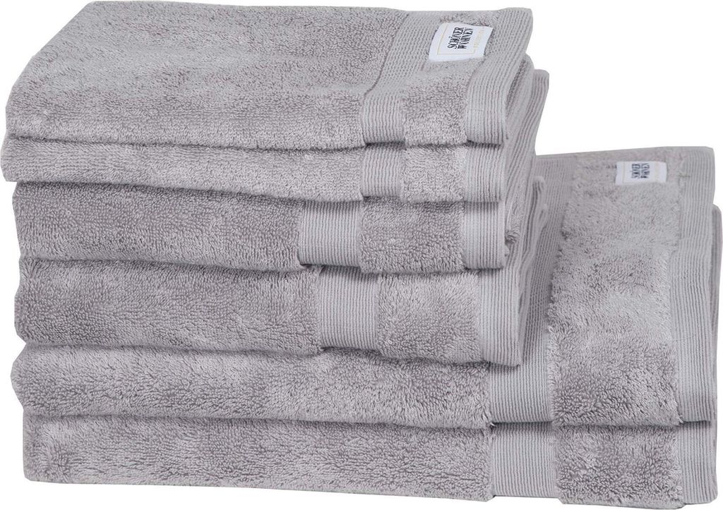 SCHÖNER WOHNEN-Kollektion Handtuch CUDDLY Hellgrau 6er Set Produktbild 