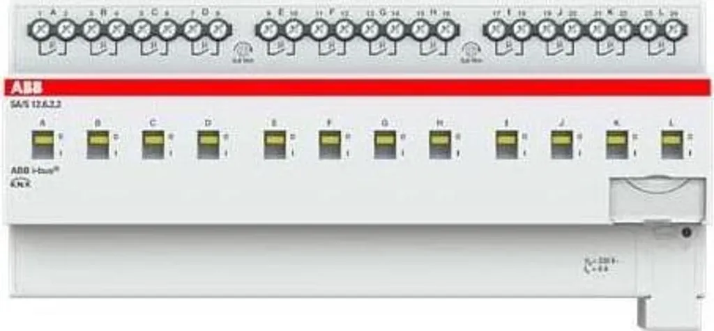 Actionneur 12 sorties 6A ABB SA/S12.6.2.2 - Commutation KNX fiable