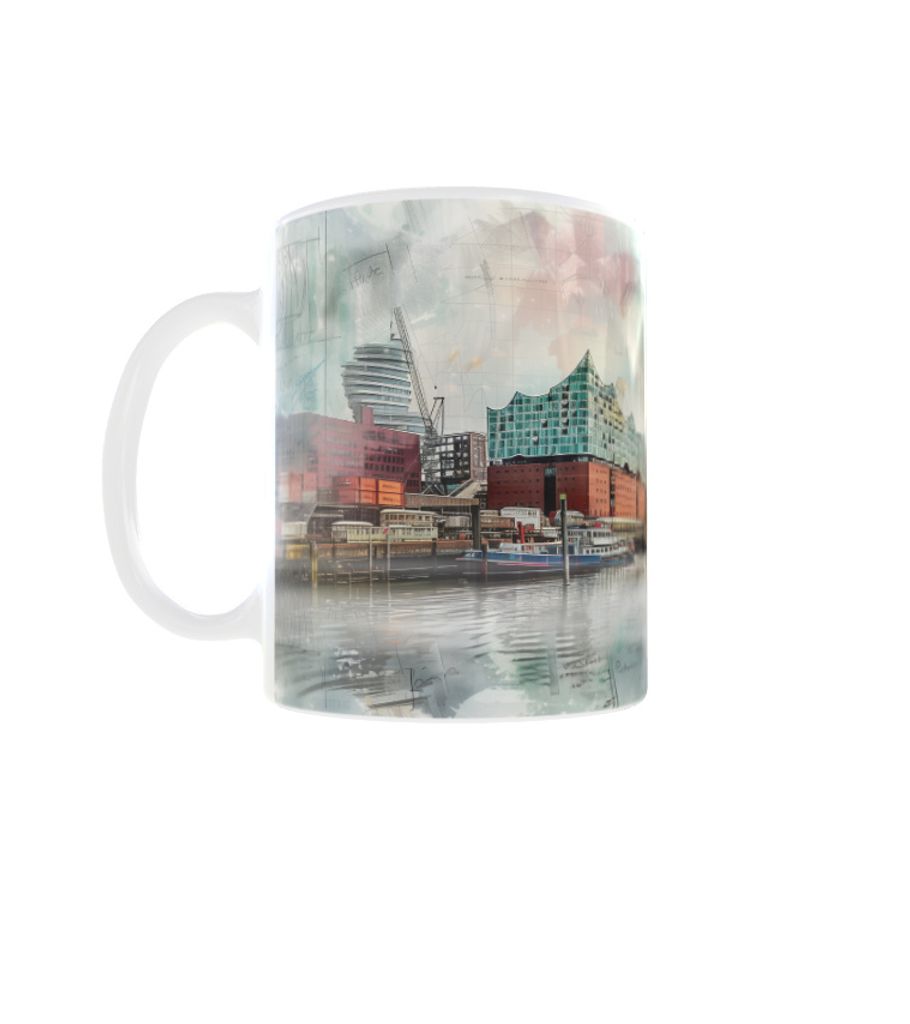 Becher 300ml Holiday City Travel Deutschland Hamburg Stadt