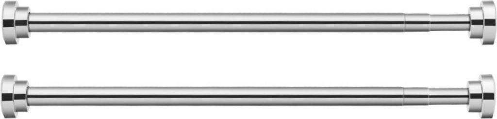 2er Set - 50 cm Duschvorhangstange ohne Bohren verstellbar von 55 cm bis 85 cm, ausziehbare Teleskopstange für Dusche & Badewanne, Vorhangstange a...