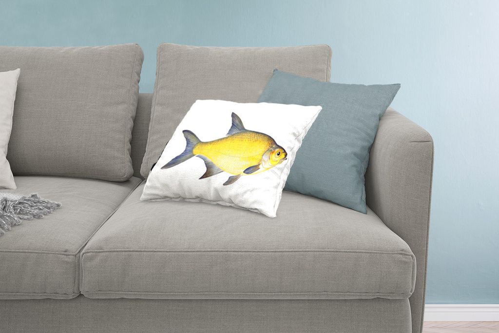 MuchoWow Zierkissen Sofakissen Wohnzimmer Dekokissen 60x40 cm Fische - Brassen - Realismus - Kopfkissen - Polster mit Foto