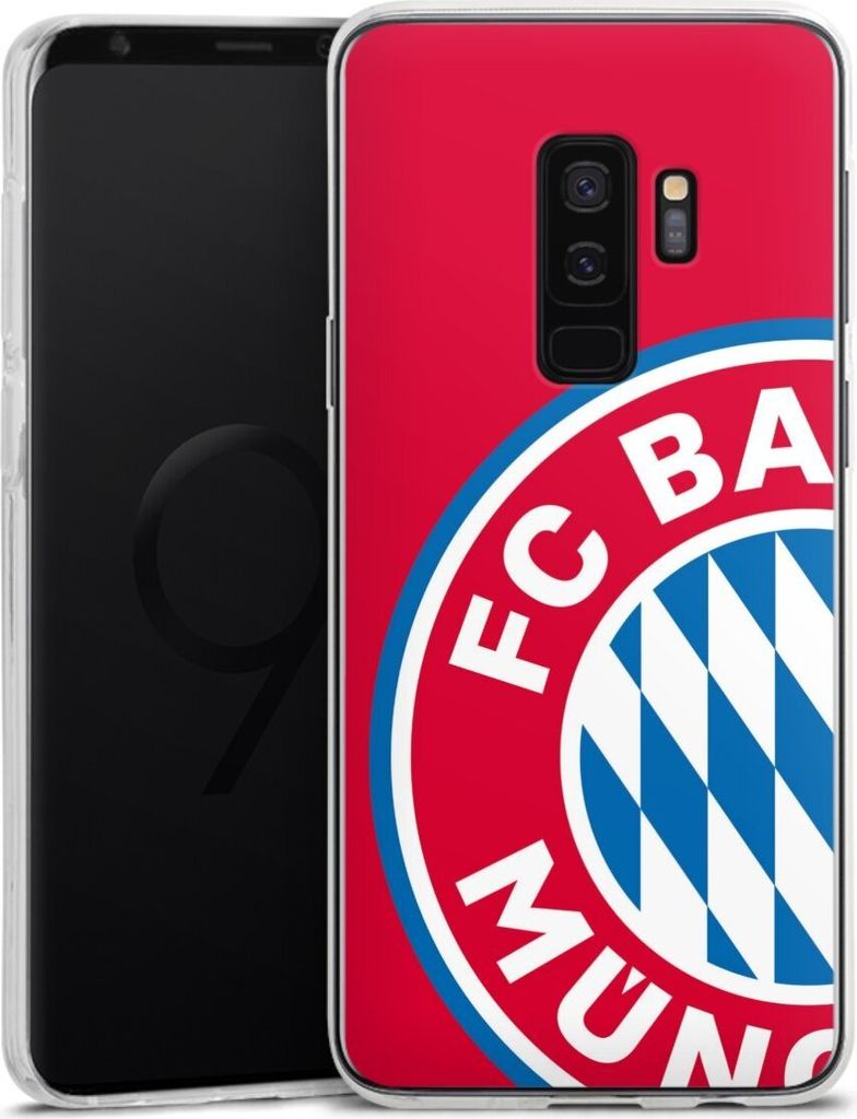 DeinDesign Handyhülle für Samsung Galaxy S9 Plus Silikon Hülle Case Smartphone Schutzhülle FC Bayern München FCB Offizielles Lizenzprodukt