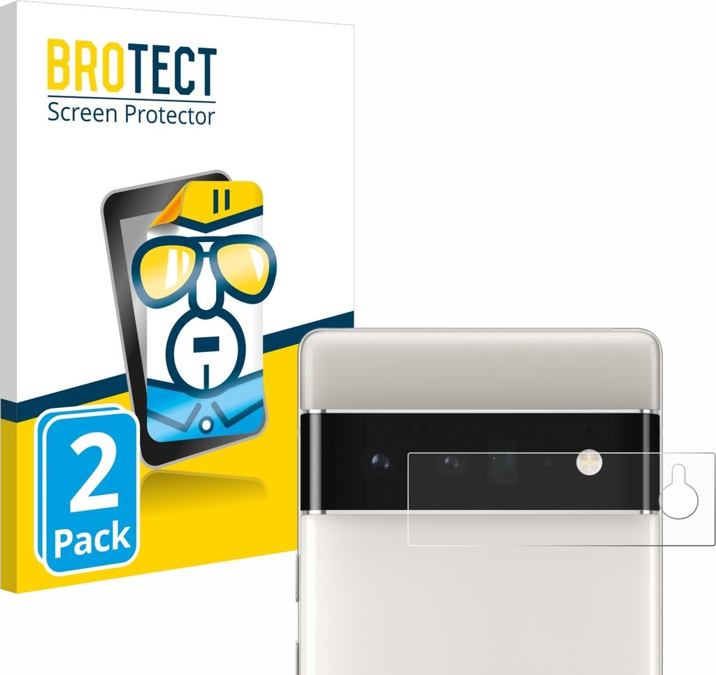 2x Für Google Pixel 6 Pro (NUR Kameraschutz) Schutzfolie BROTECT Displayschutz Display Schutz Folie Klar Transparent