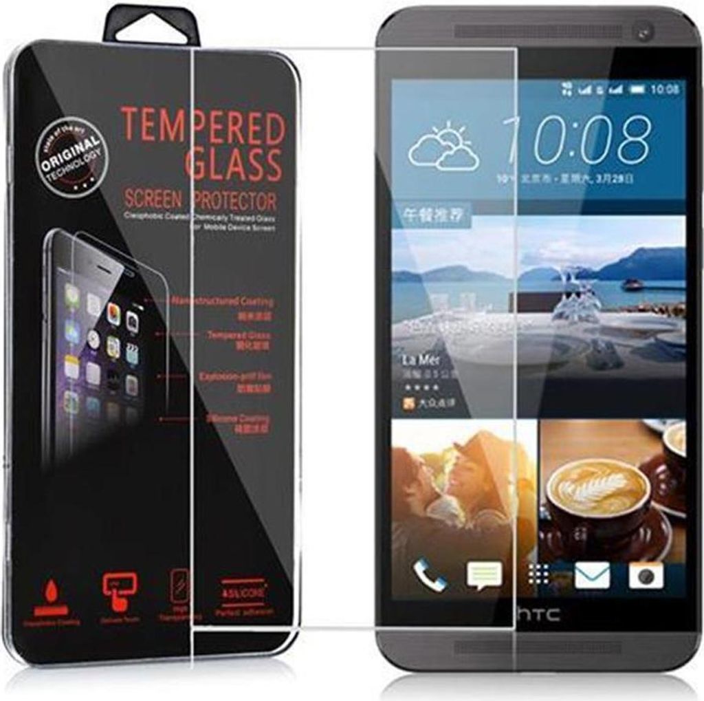 Cadorabo Panzer Folie für HTC ONE E9 Schutzfolie in Transparent Gehärtetes Tempered Display-Schutzglas