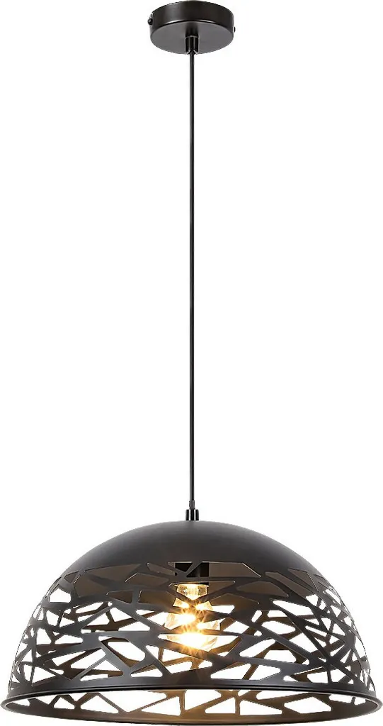 Suspension E27 Norena Rabalux 5086 noir mat 60W pour éclairage intérieur