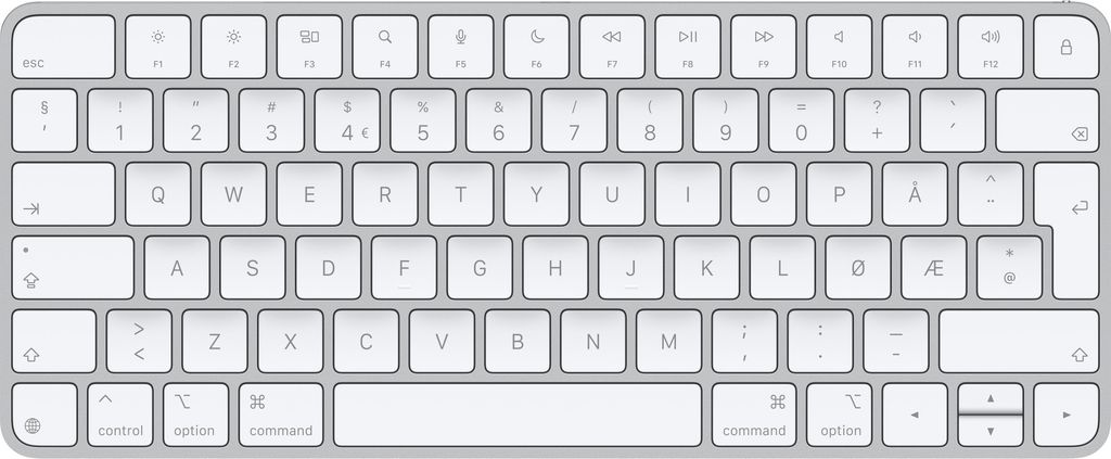 Apple Magic Tastatur Universal USB + Bluetooth QWERTY Norwegisch Weiß