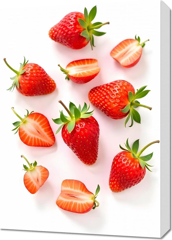 Bild 50x70cm Modern Früchte und Erdbeeren Pop Art Vintage für das Wohnzimmer