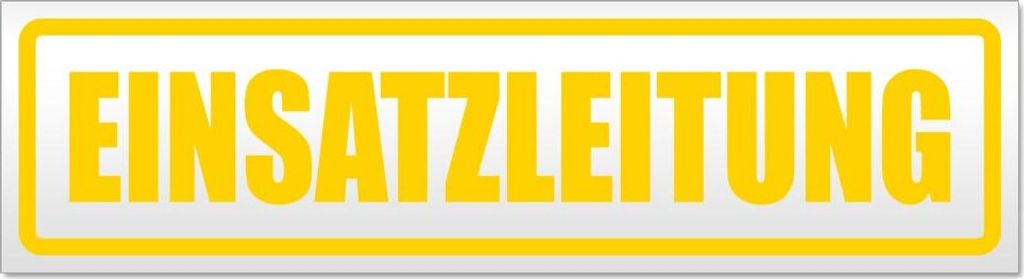 Einsatzleitung Magnetschild Schild magnetisch