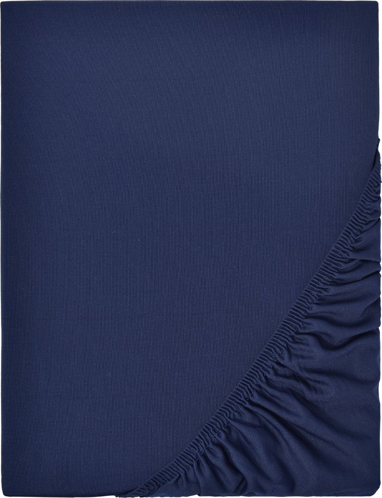 NatureMark - Mikrofaser SPANNBETTLAKEN viele Größen und Farben Markenware (180x200-200x200 cm, Navy blau)