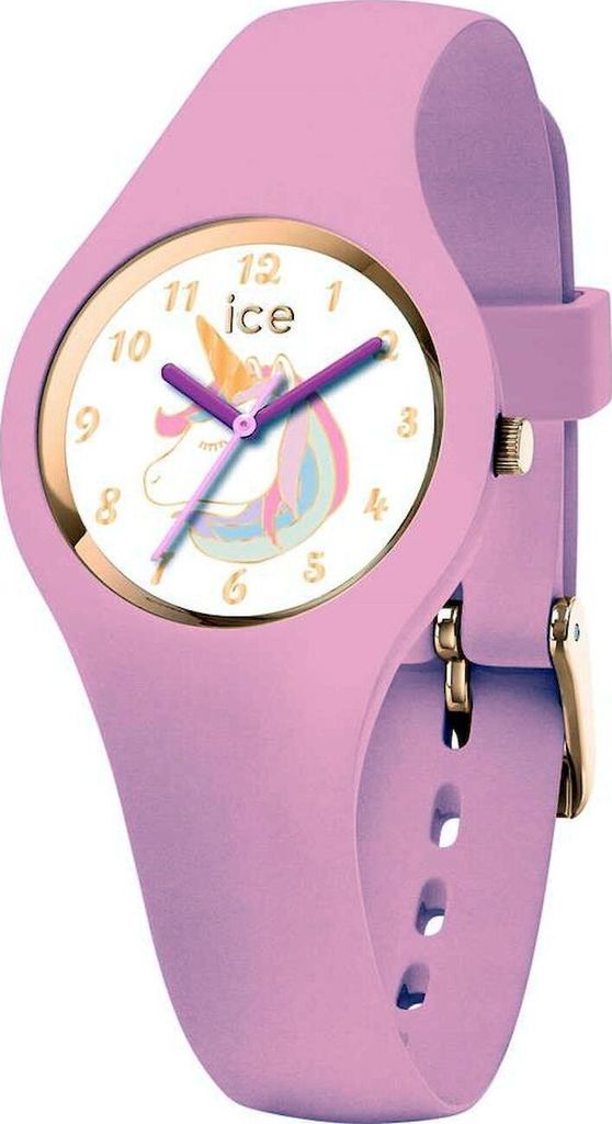 Ice-Watch Ice Watch Kinderuhr Analoguhr Einhorn mit Kunststoffband Rosa 018422 uni DJ-0068961