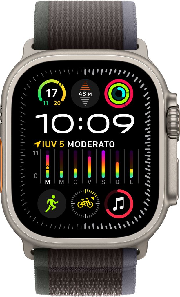 Apple Watch Ultra 2 49mm Blau/Schwarz Trail Loop - M/L Produktbild 