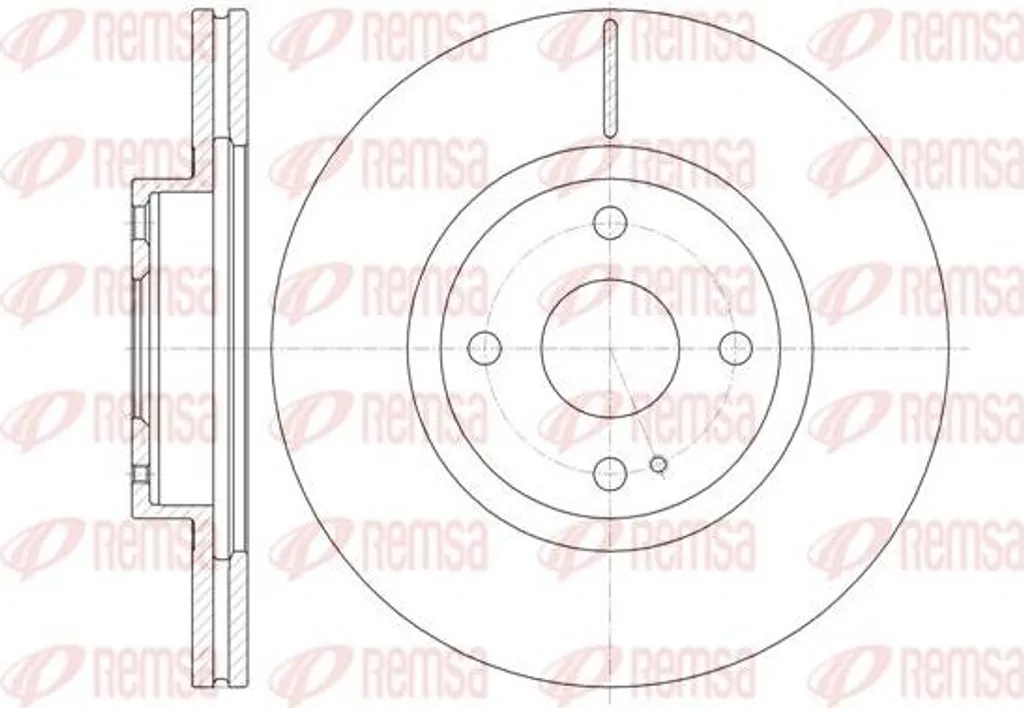 Disque de frein REMSA 61380.10 pour Mazda MX-5 référence OE N0YY3325X