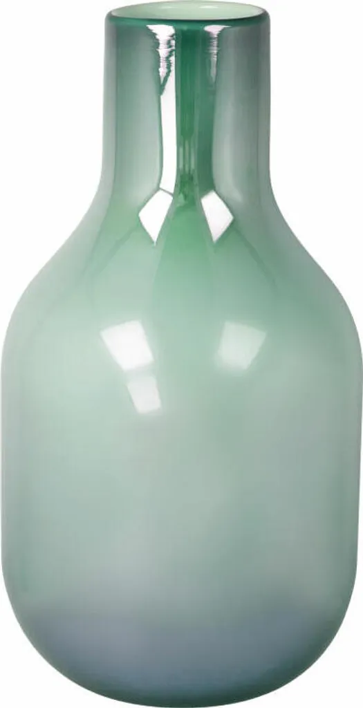 Vase décoratif Goebel Silver Stone aspect minéral argenté 25cm verre