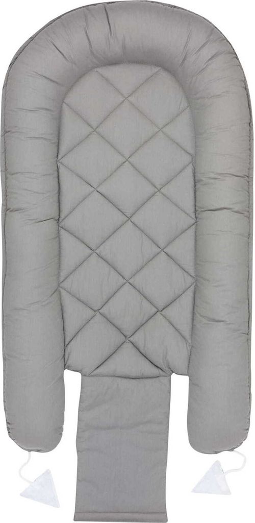 Grau &Amp; Weiß Gesteppt Babynest Kokon Comfort Produktbild 4