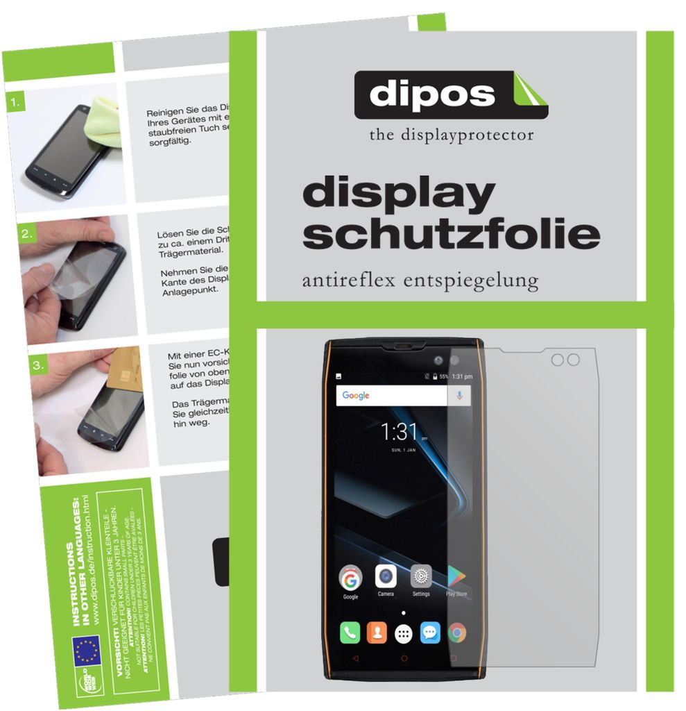 6x Schutzfolie für Doogee S50 matt Displayschutzfolie Folie Produktbild 