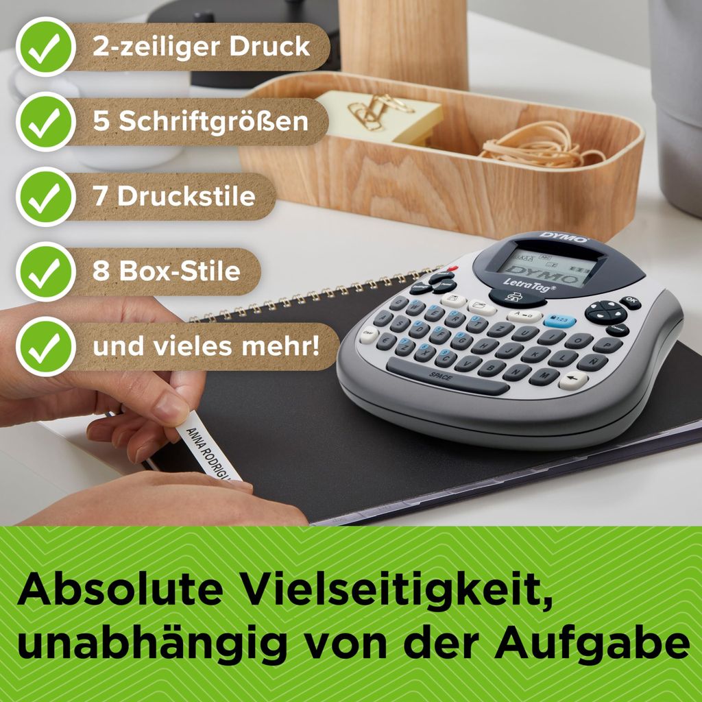 Dymo LetraTag LT-100T Beschriftungsgerät Dymo LetraTag LT-100T Beschriftungsgerät