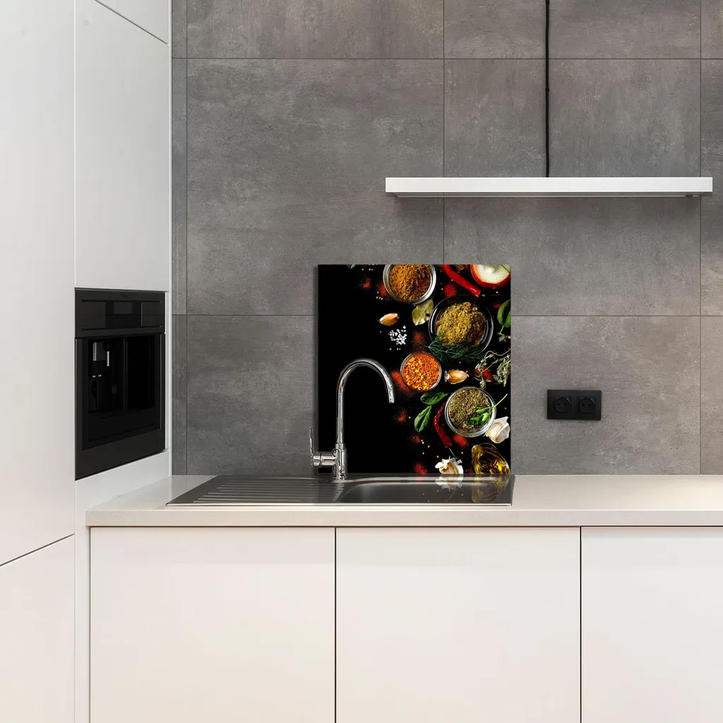 Vetro da Cucina 60x65 Motivo Spezie - Trasforma la tua Parete - 4