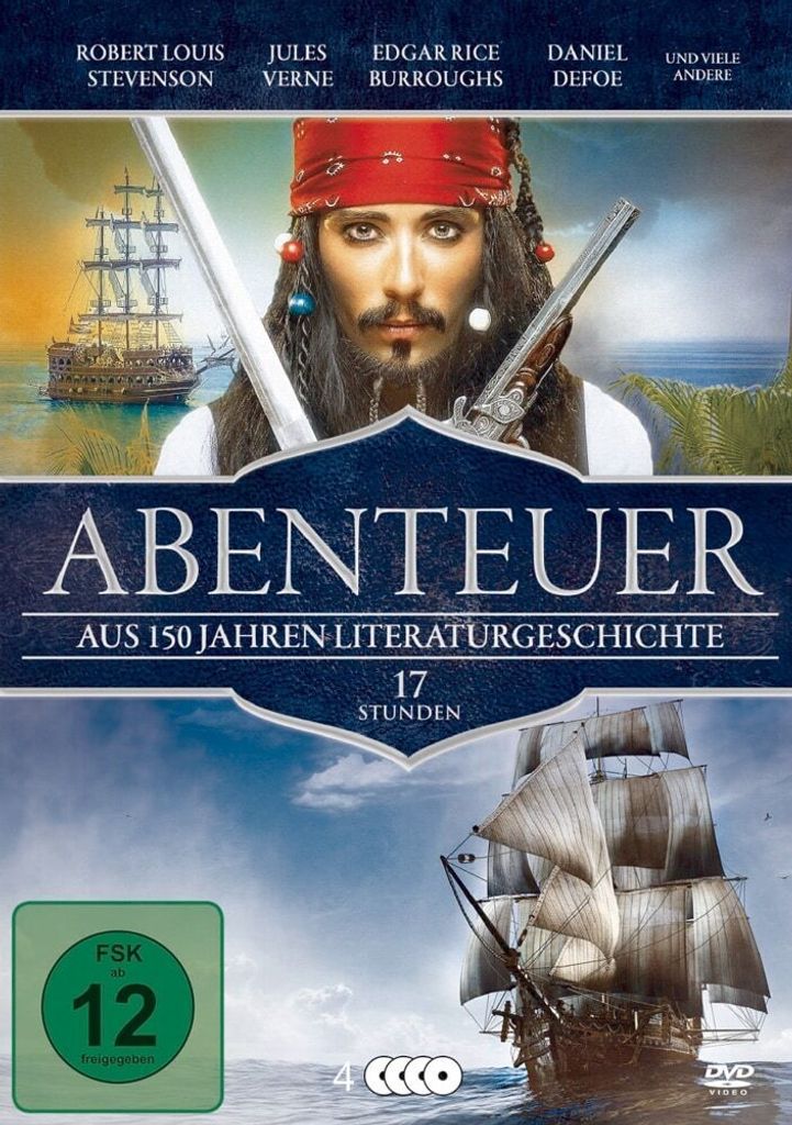 Abenteuerfilme - Die Klassiker der Weltliteratur (8 DVD-Box mit 32 Filmen) DVD-Box