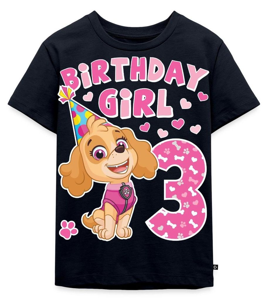 Spreadshirt Paw Patrol 3 Jahre Alt Geschenk 3. Geburtstag Skye Kinder Premium T-Shirt, 134/140 (8 Jahre), Navy