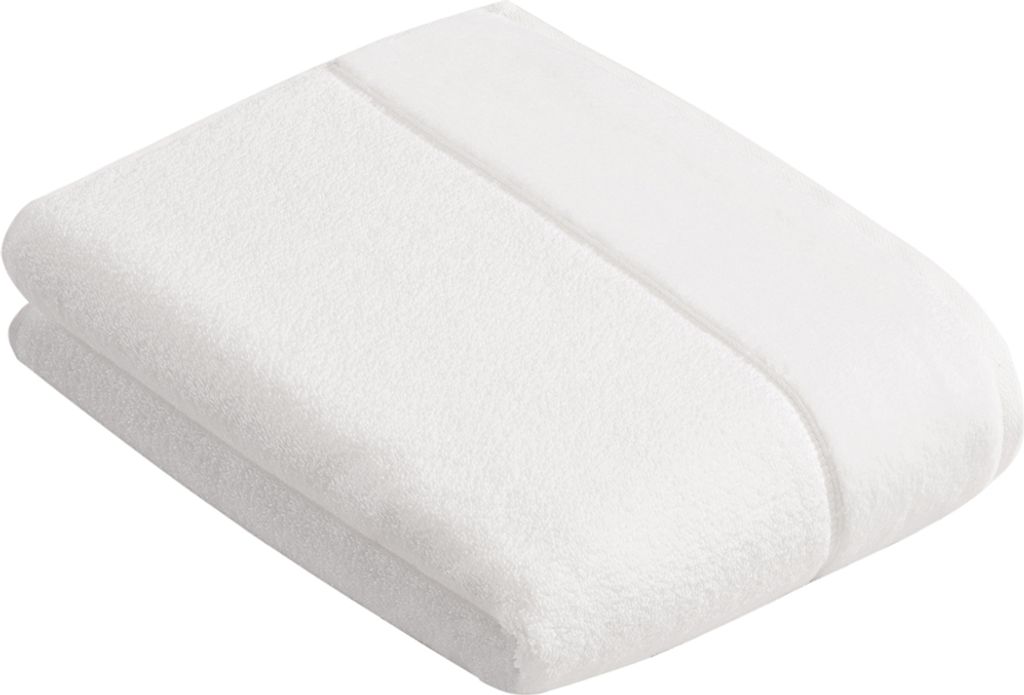 Vossen Duschtuch Pure Vegan Life Farbe weiß Größe 67x140 cm