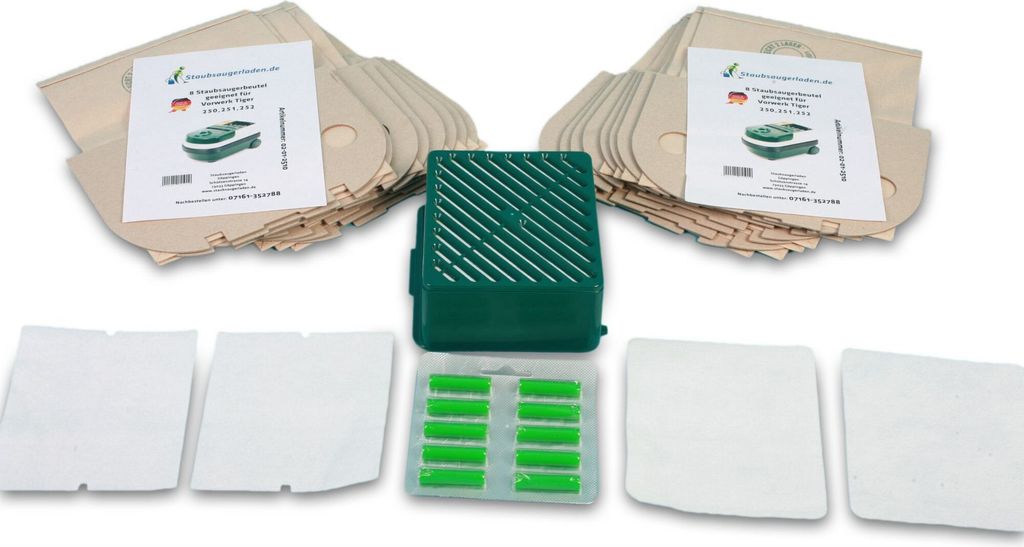 Sparset Filterset für Vorwerk Tiger 251, 252 mit Produktbild 
