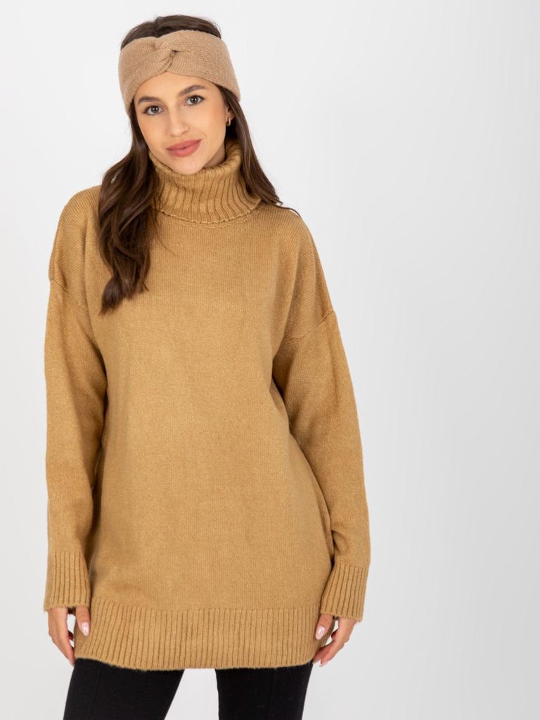 Rue Paris Lange Pullover Monesse kamel Universal