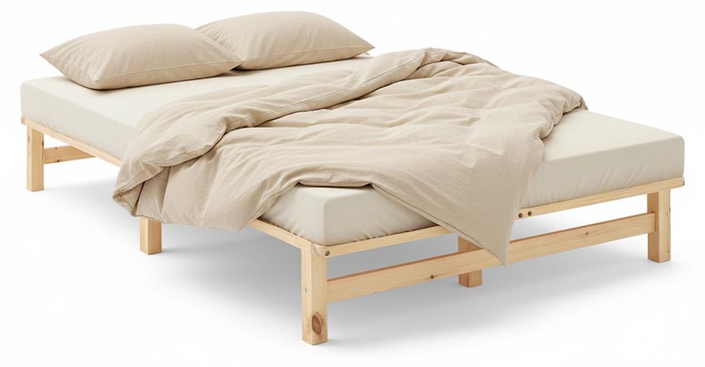 Homestyle4u Futonbett 120x200 mit mit Lattenrost Jugendbett Produktbild 