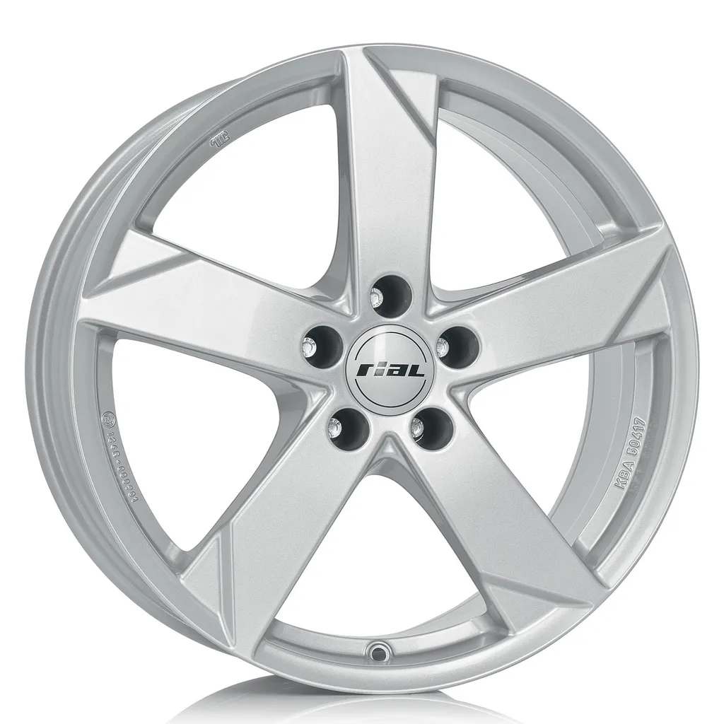 Jante en alliage Rial Kodiak Argent 17 pouces pour Audi A6 A7 A8 Q5
