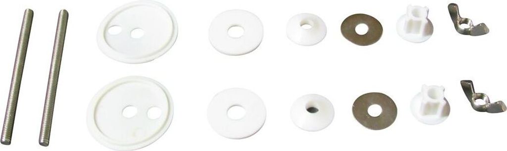 Befestigungs Set  Schrauben  Gewinde  WC Sitz Toilettensitz Produktbild 