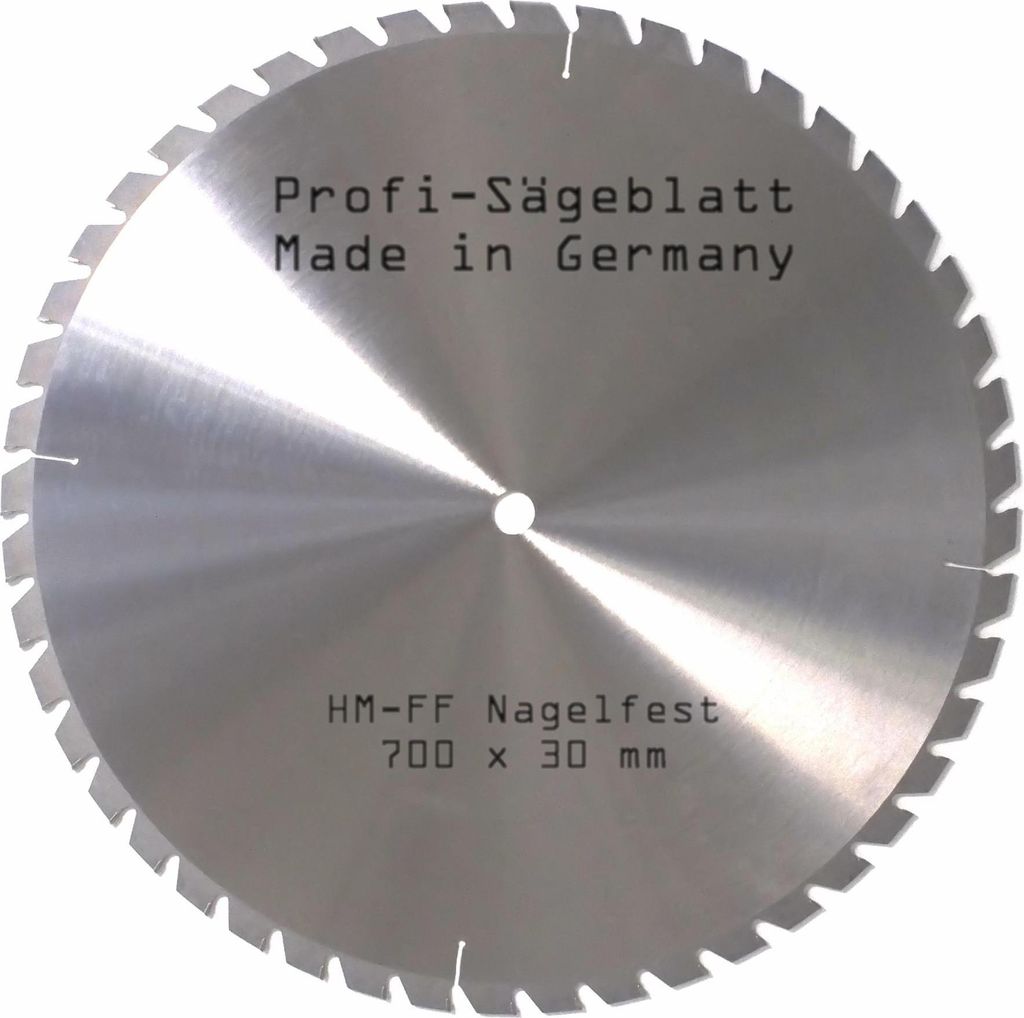 Hartmetall Sägeblatt 700 x 30 mmØ NAGELFEST Z = 48 FF HM KreissägeblattTischkreissägeblatt, Brennholzsägeblatt für Al-Ko/BGU/Elektra-Beckum/G...