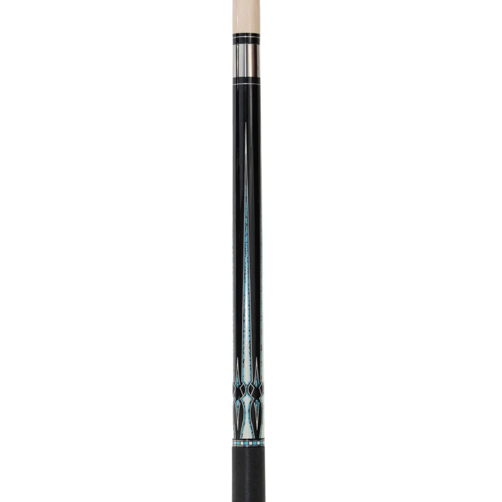 Queue de billard BlackStar avec protection de filetage noir et blanc