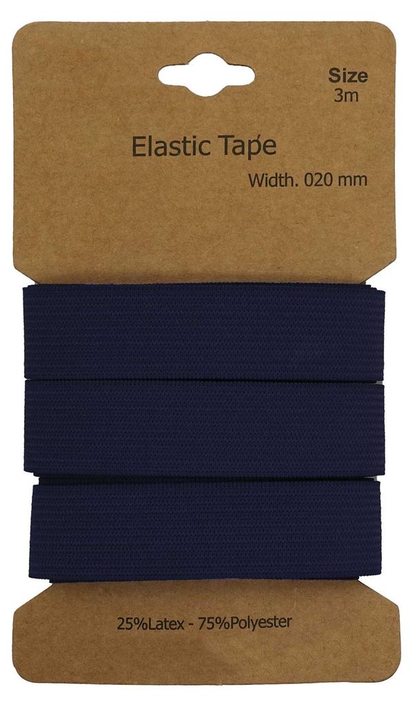 Gummiband 3 m x 20 mm elastisches Band Wäscheband Nähzubehör
