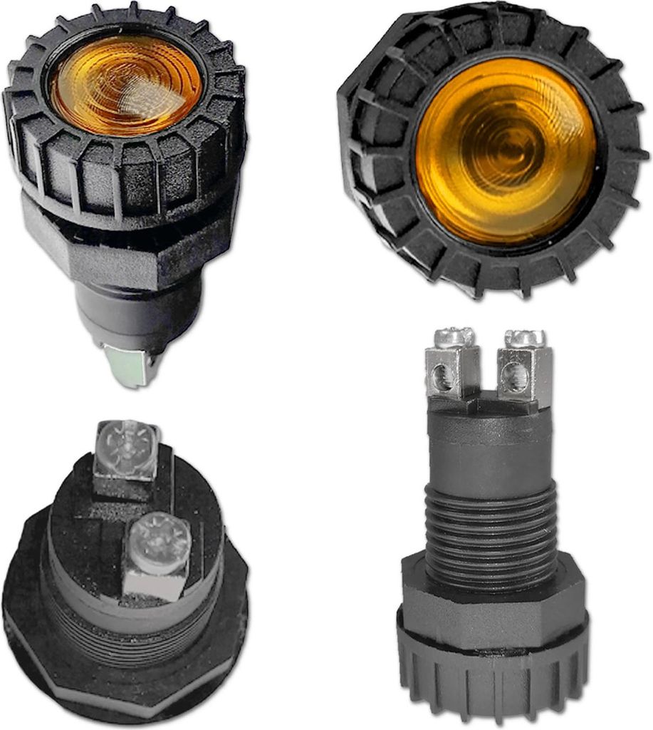 Kontrollleuchte | 12V | 2W | Gelb | Schraubanschluss | Produktbild 