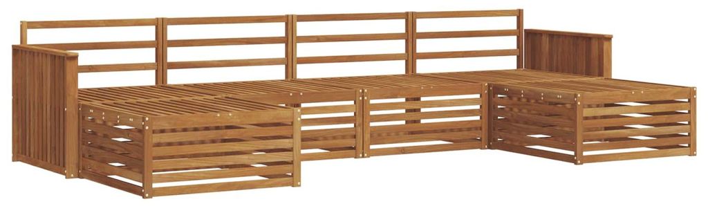vidaXL Sofagarnituren 6 pcs Natur Massivholz Akazie