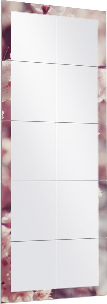 DEQORI Wandspiegel Puzzle 60x150 cm 'Kirschblütenzweige' Spiegel Ganzkörperspiegel
