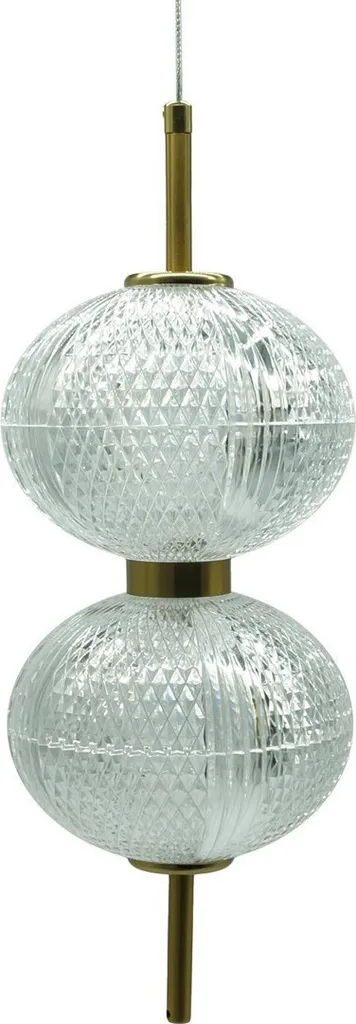 Lustre suspension LED double boule 30W moderne pour salle à manger