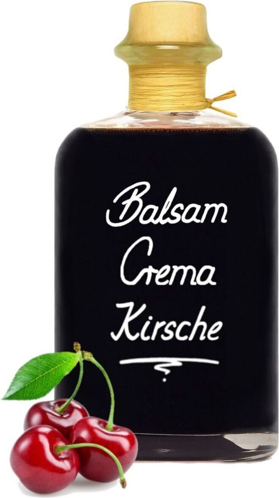 Balsamico Creme Kirsch 0,5L 3%Säure mit original Crema di Aceto Balsamico di Modena IGP
