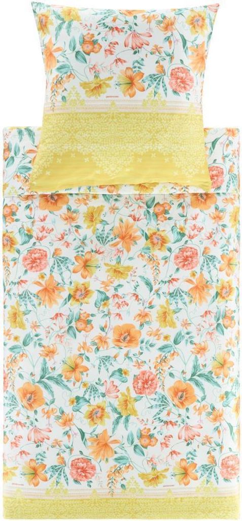 Bassetti Satin-Bettwäsche-Garnitur CASABLANCA Farbe Y1 GELB Produktbild 